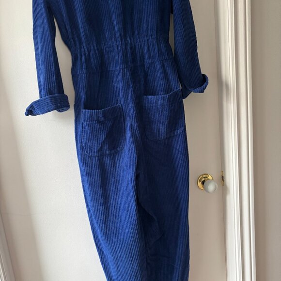 Royal blue Corduroy One-piece (jumpsuit) - Picture 5 of 9